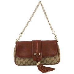 Gucci Marrakech Convertible Evening Bag Leather and GG Canvas
