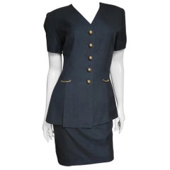 Gianfranco Ferre Skirt Suit with Cut out Jacket