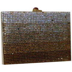 Judith Leiber Gradient Rhinestone Clutch/Handbag, Circa 1990's