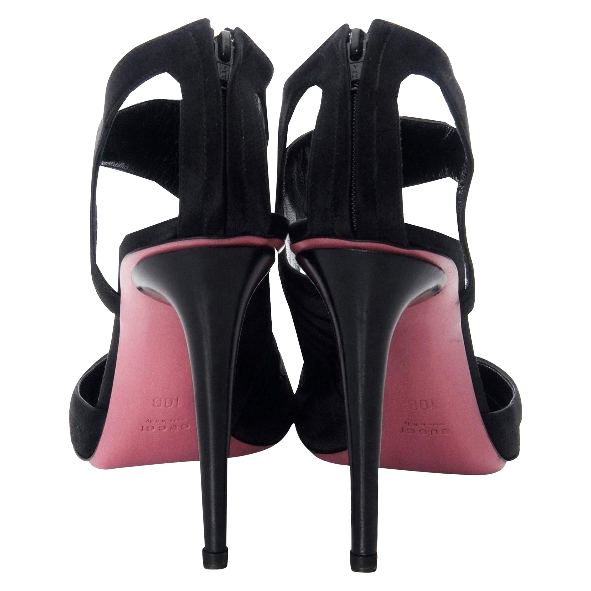 New Tom Ford for Gucci Famous Ad Runway Satin Pump Heels Sz 10