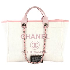 Chanel Deauville Tote Raffia Large