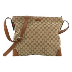 Gucci Web Loop Shoulder Bag GG Canvas Large