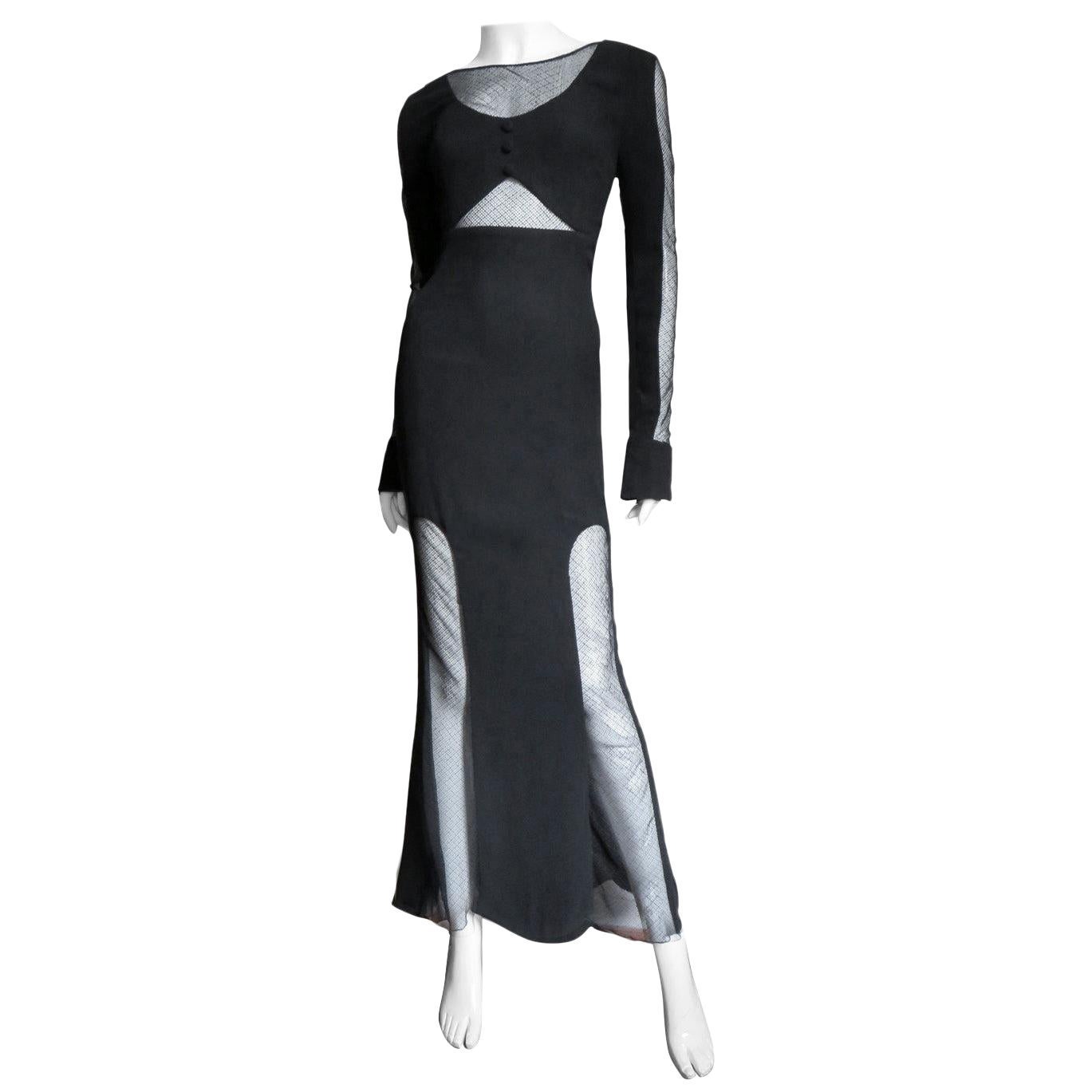 Karl Lagerfeld Dress with Cut outs 1980s For Sale