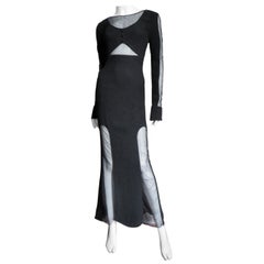 Retro Karl Lagerfeld Dress with Cut outs 1980s