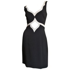  Moschino Couture Cut out Color Block Dress 