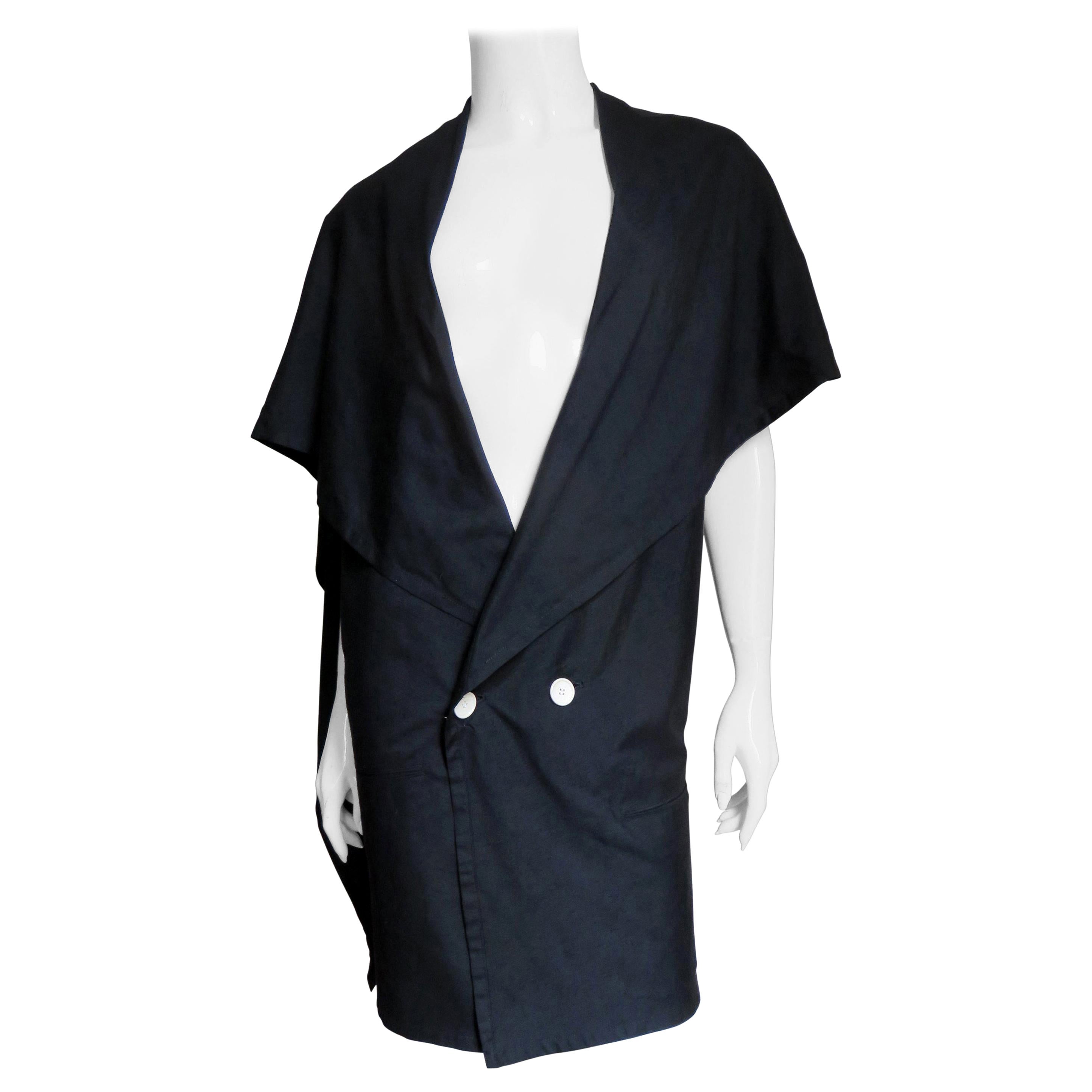 Yohji Yamamoto Silk Jacket 1980s For Sale