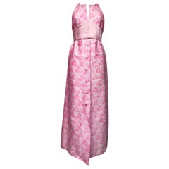 An André Courrèges Couture Pink Gazar Dress Numbered 15318 Circa 1970