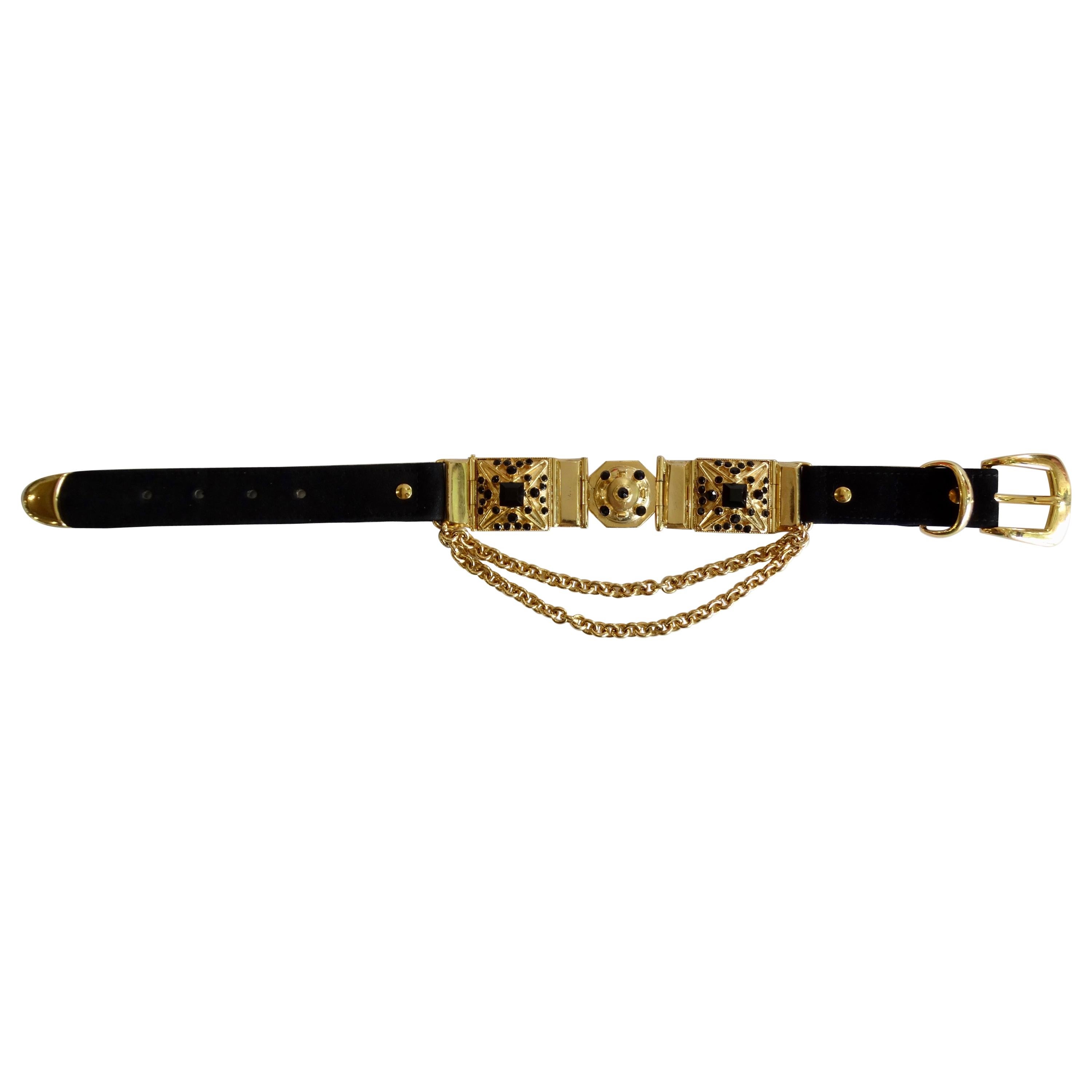 Versace Double Chain Belt Choker 