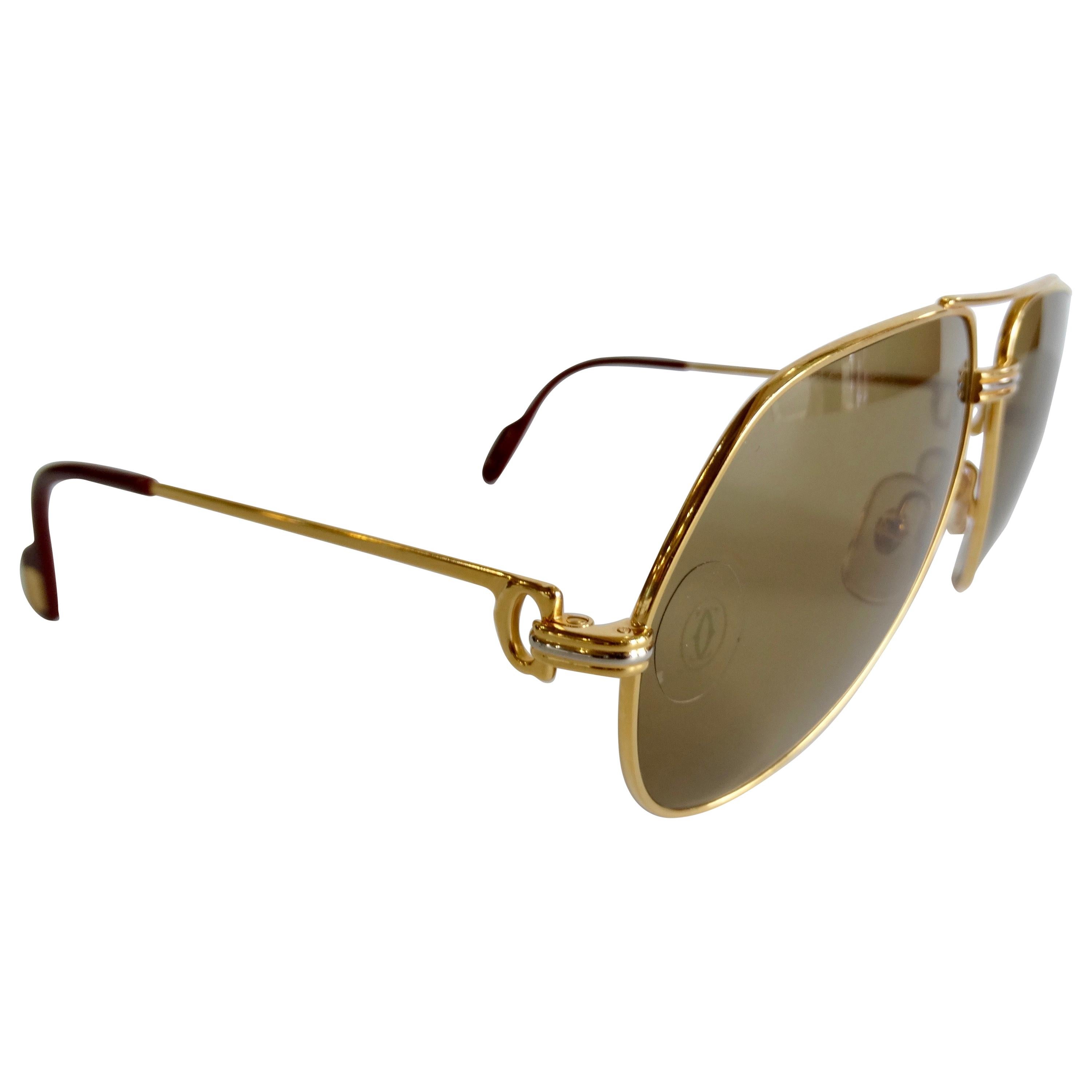 Cartier Vendome Louis Aviators For Sale at 1stDibs | cartier vendome louis  sunglasses