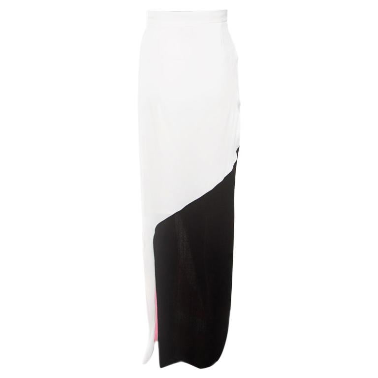 Roksanda Ilincic Colorblock Crepe Maxi Skirt L