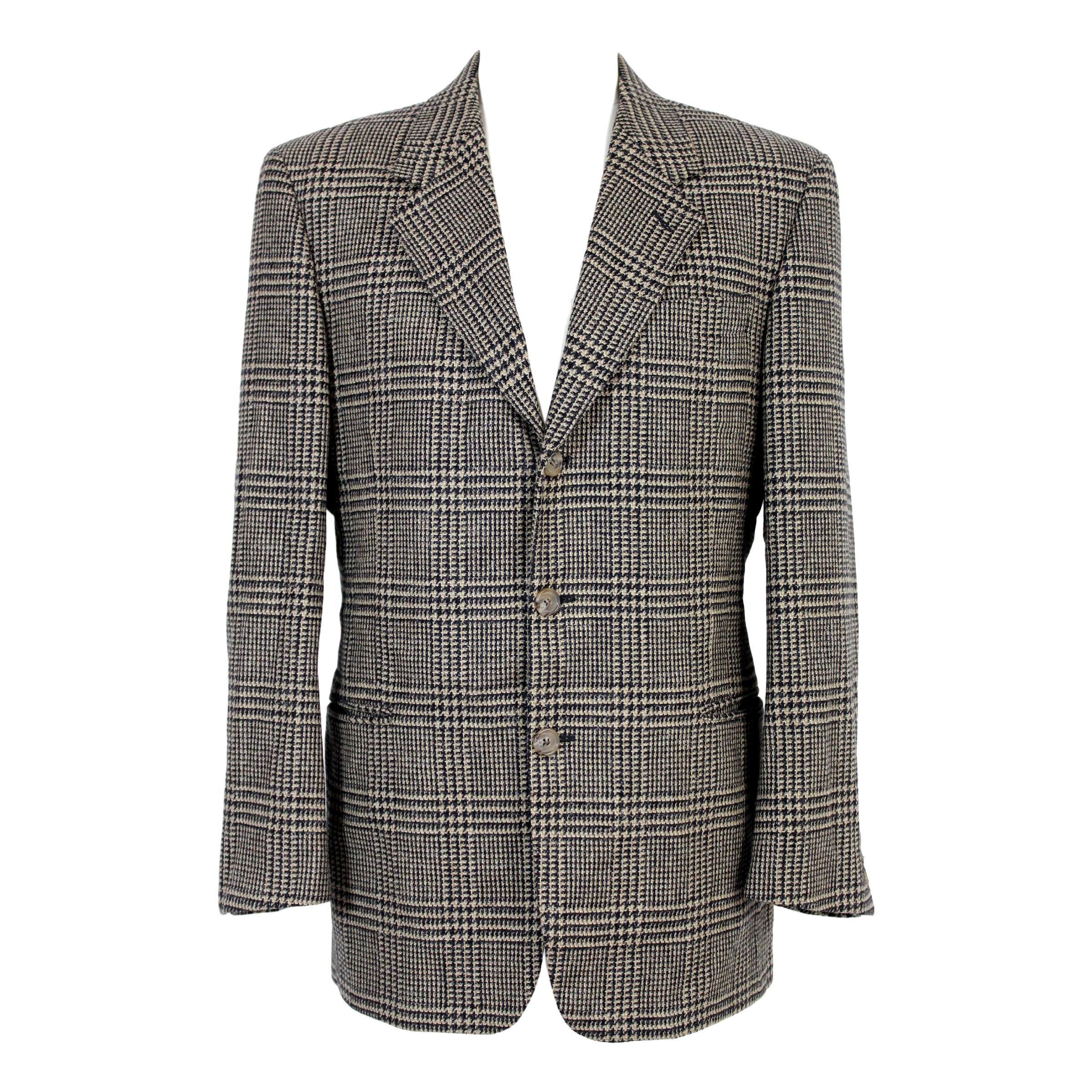 Fendi Brown Beige Wool Tweed Classic Jacket  1990s