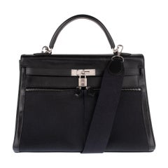 Rare Hermès Kelly Lakis 35 handbag with strap, PHW in very good ...