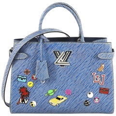 Louis Vuitton Twist Handbag Limited Edition Pin Embellished Epi Leather MM  at 1stDibs