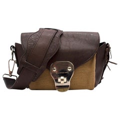 Balenciaga Brown Leather Mini Baguette Bag
