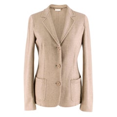 Colombo Beige Cashmere Fleece Blazer