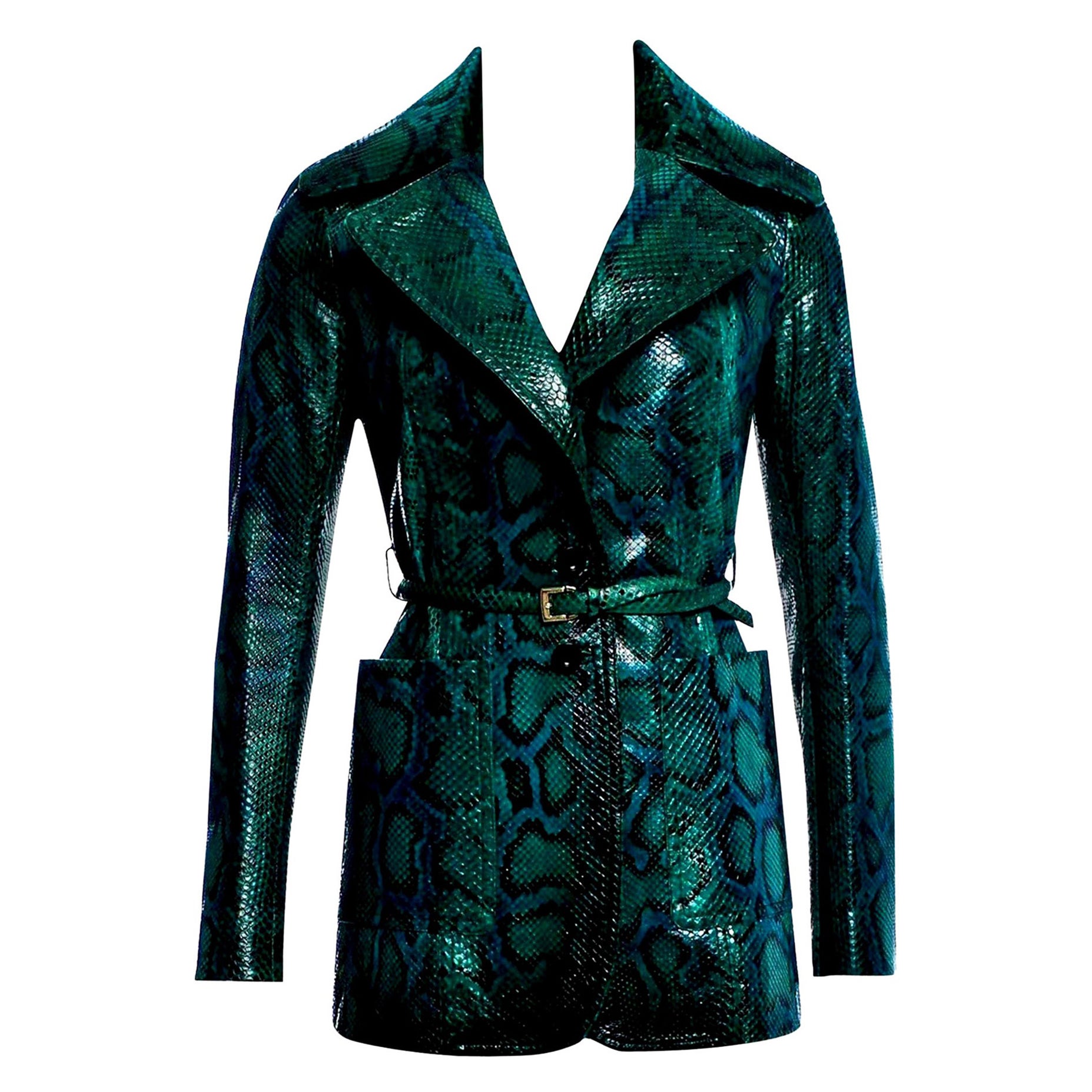 New Rare Gucci 90th Anniversary Python Snakeskin Jacket Gaga Coat Blazer $14,650