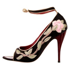 Raro Tom Ford for Yves Saint Laurent YSL Tacones de loto 2004 Bombas Sz 40