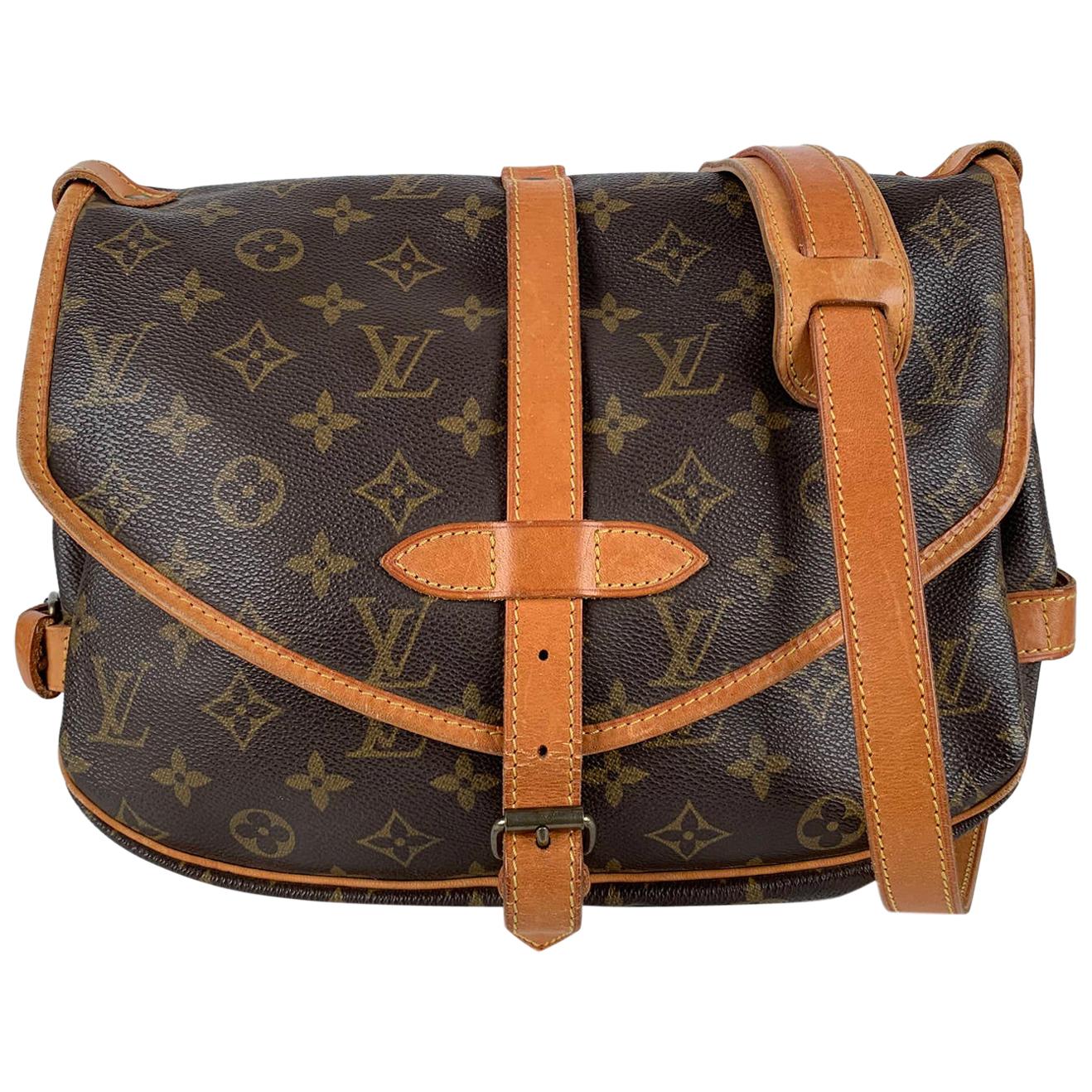 Louis Vuitton Vintage Monogram Canvas Saumur 30 Crossbody Bag