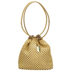 Gucci Woven Cotton Shoulder Bag