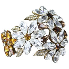 Retro Christian Lacroix Rhinestone Brooch