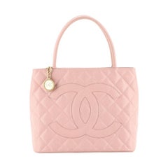 Chanel Medallion Tote Quilted Caviar