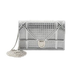 Christian Dior Diorama Flap Bag Cannage Embossed Calfskin Mini 