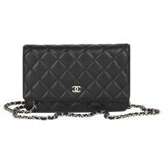 2011 Chanel Black Quilted Lambskin Wallet-on-Chain WOC