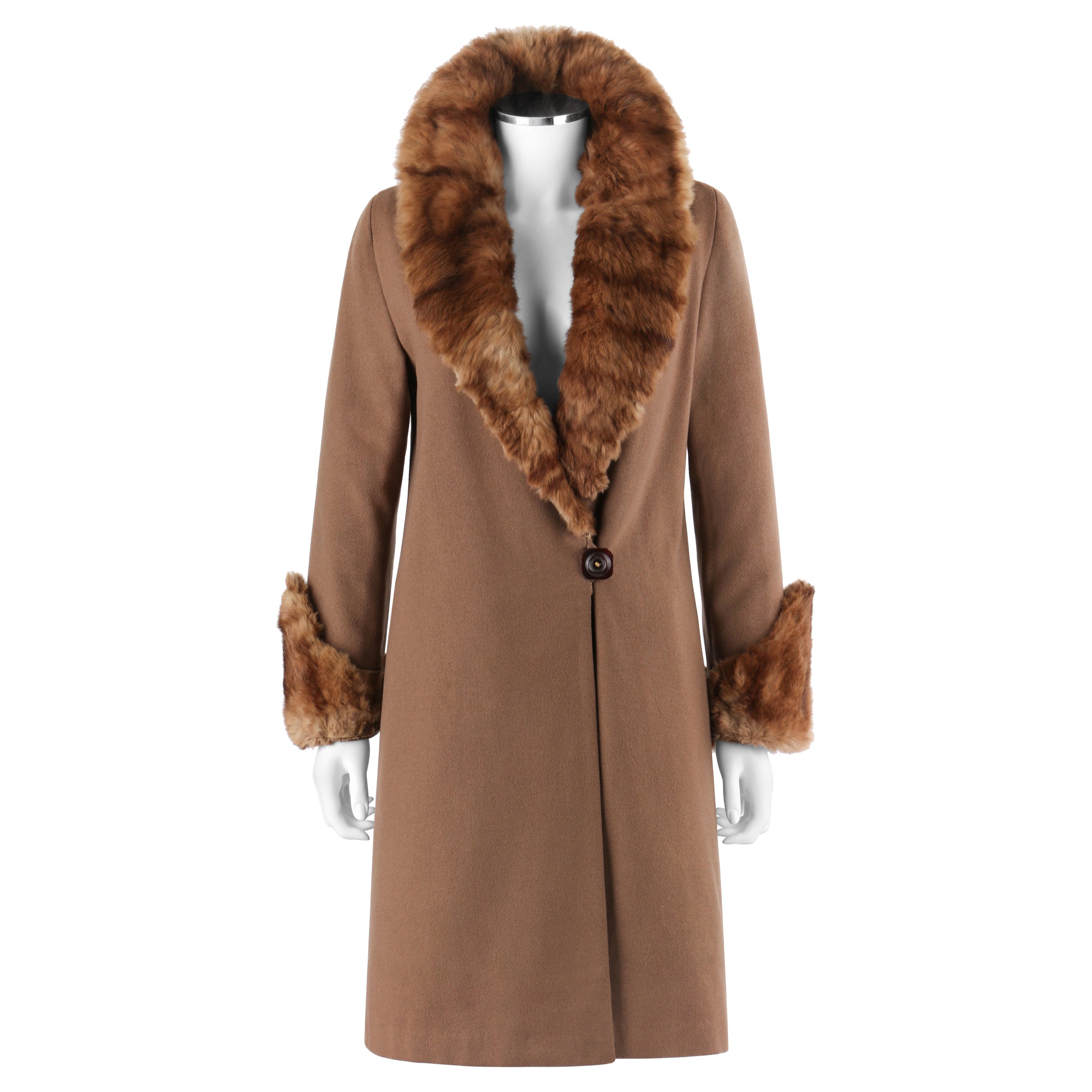 Rare 1940s Ermine Summer Fur Luxurious Honey Brown Jacket Coat ...