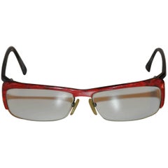 Vintage Alain Mikli Red & Black "Confetti" Eyeglasses