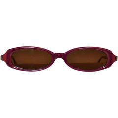 Jean Lafont Autumn Brown Over Gold Hardware Frame Sunglasses