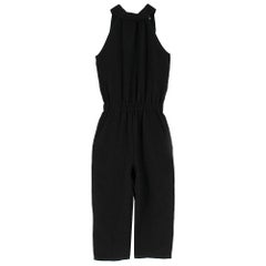 McQ Alexander McQueen cropped crepe jumpsuit SIZE M