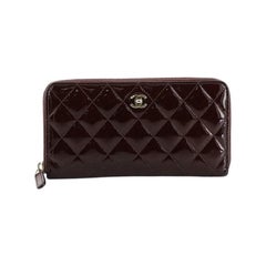 Chanel Zip Around Wallet Quilted Patent Long Chanel Zip Around Wallet Quilted Patent Long
