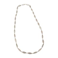 Gucci Sterling Silver Geometric Long Necklace 6