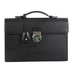 Gucci Buckle Flap Briefcase Leather Medium