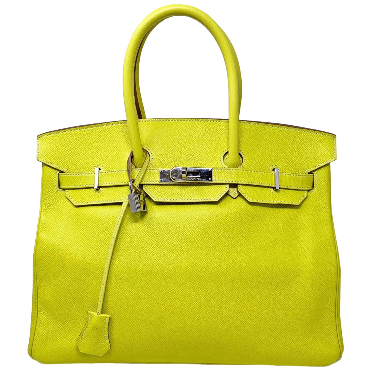 Hermès Yellow Brides de Gala Silk and Leather MM Silky City Bag at 1stDibs
