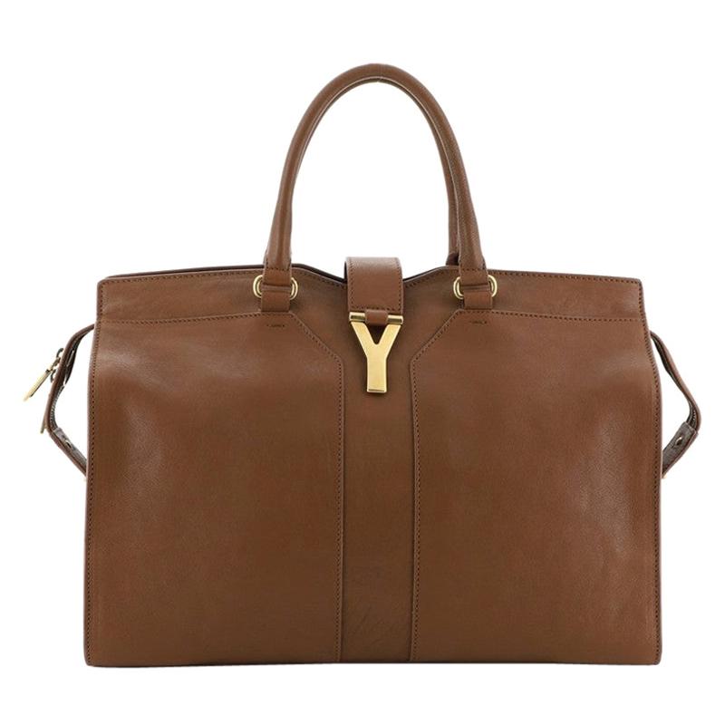 Saint Laurent Chyc Cabas Tote Leather Medium