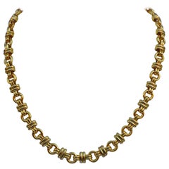 Gilded Gold Vermeil Finish Italy-Style Necklace