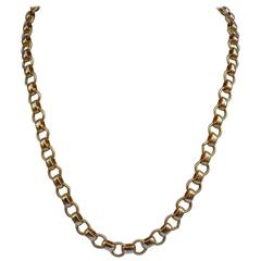 Gilded Gold Vermeil European-Style Chain-Link Necklace