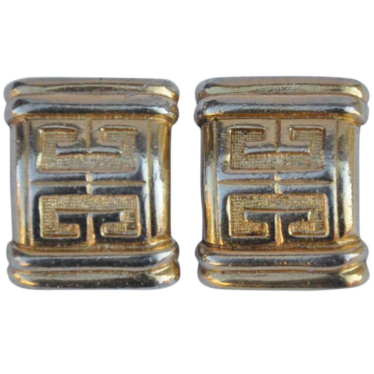 Givenchy Signature Gold Vermeil Ear Clips For Sale