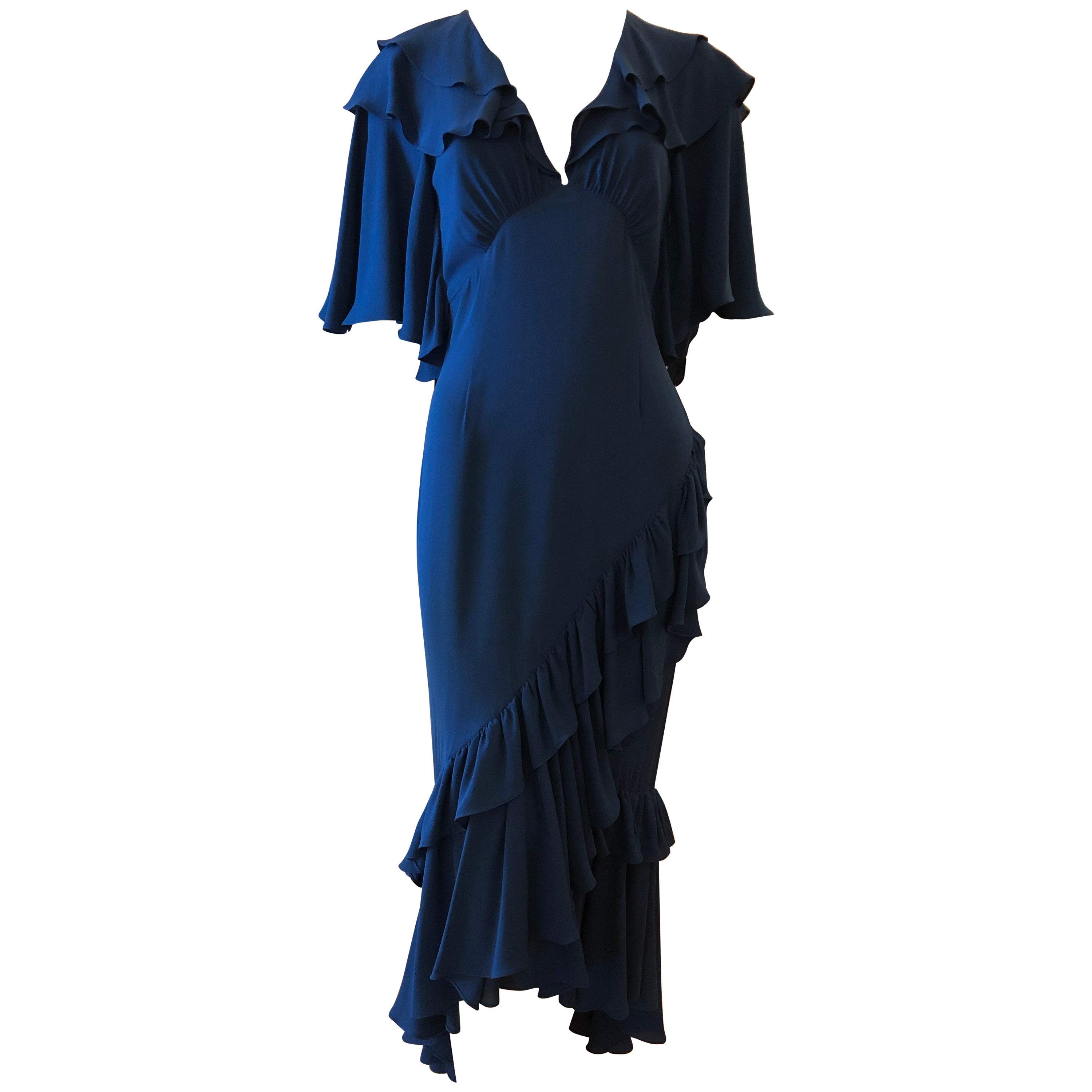 Michael Kors Black Draped Knit Metal Buckle Detail One Shoulder Dress ...