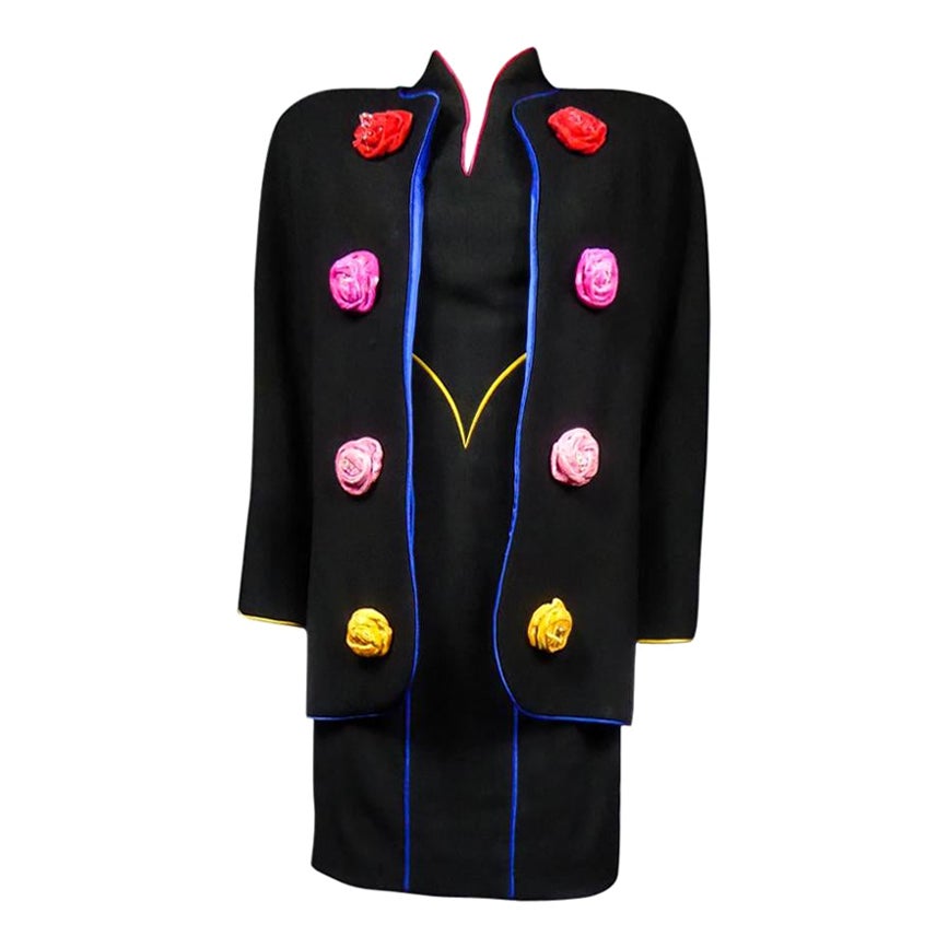 An Emanuel Ungaro French Couture Dress and Jacket Set Collection 1991-1992