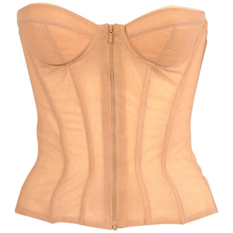 Chanel Haute Couture Runway Worn Bustier at 1stDibs | couture bustier