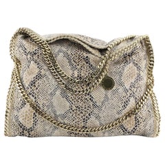 Stella McCartney Falabella Fold Over Bag Faux Python