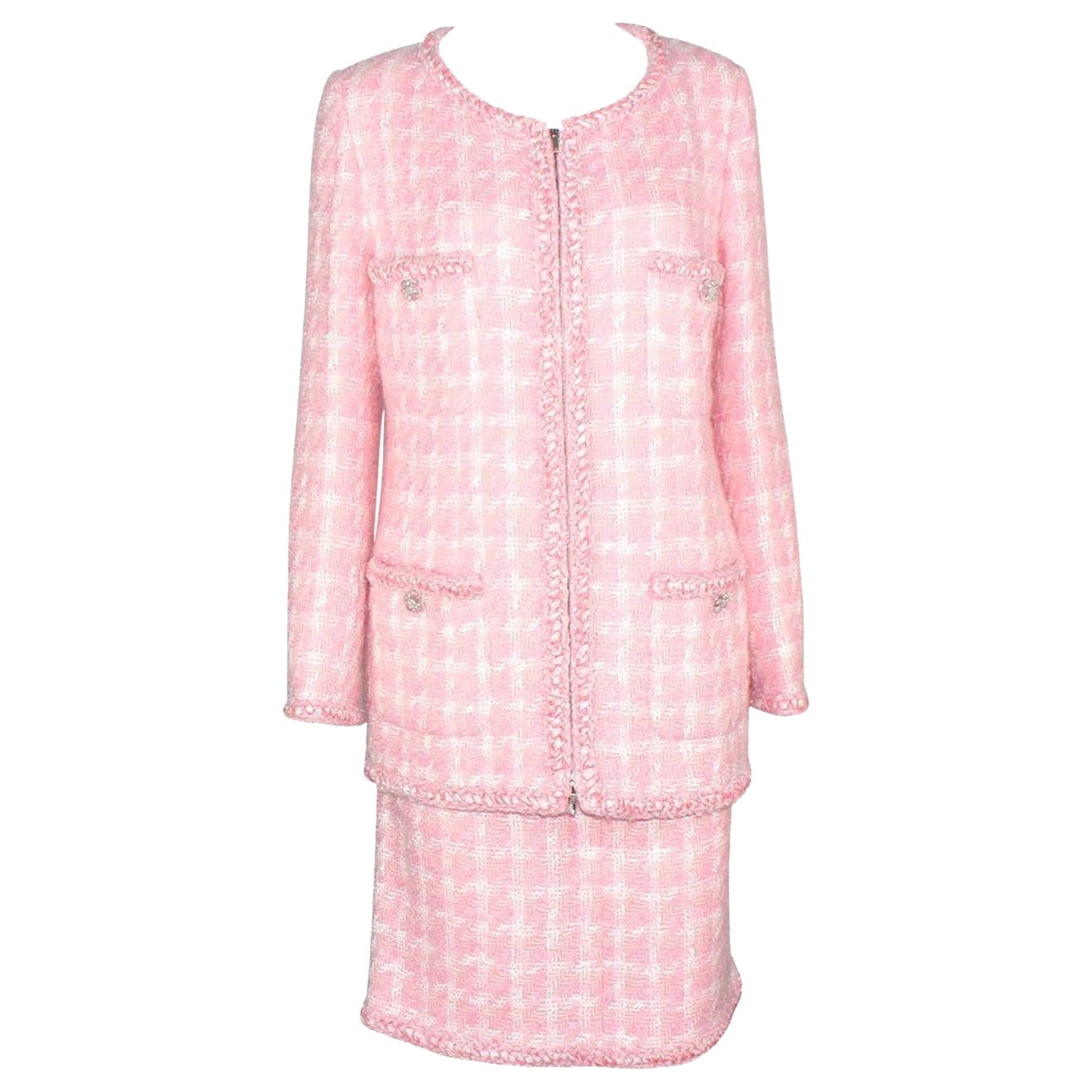Chanel Pink Skirt - 78 For Sale on 1stDibs