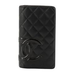 Chanel Cambon Wallet Quilted Lambskin Long