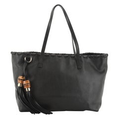 Gucci Bamboo Tassel Tote Leather Large