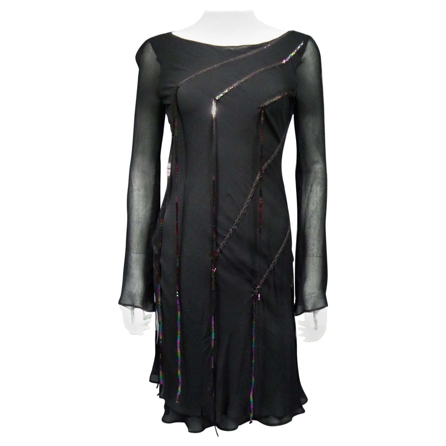 Petite robe noire A Thierry Mugler Couture, circa 2000 en vente
