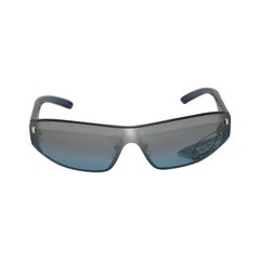 Jean Paul Gaultier Blue Lucite with Blue Shade Sunglasses