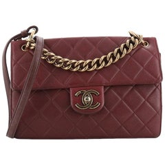 Chanel Retro Class Flap Bag Quilted Caviar Large