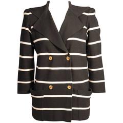Yves Saint Laurent Rive Gauche Double Breasted Sweater 3